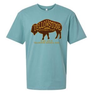 Yellowstone National Park EST 1872 Buffalo Logo Sueded Cloud Jersey T-Shirt