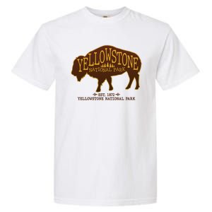 Yellowstone National Park EST 1872 Buffalo Logo Garment-Dyed Heavyweight T-Shirt