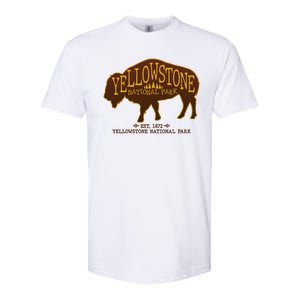 Yellowstone National Park EST 1872 Buffalo Logo Softstyle CVC T-Shirt