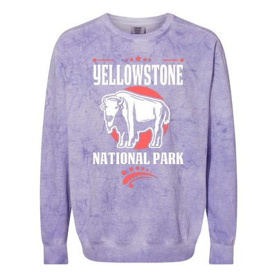 Yellowstone National Park Colorblast Crewneck Sweatshirt