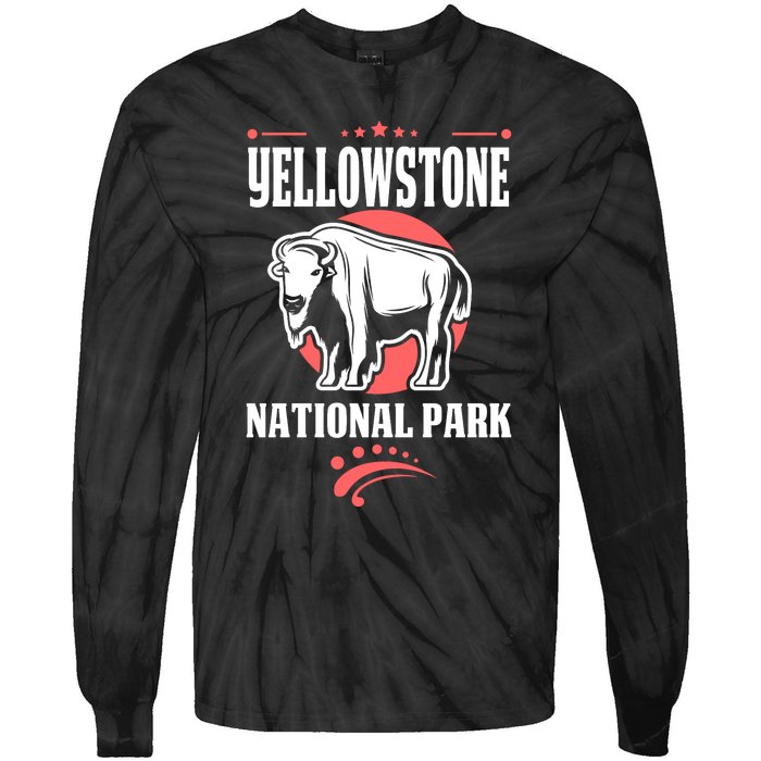 Yellowstone National Park Tie-Dye Long Sleeve Shirt