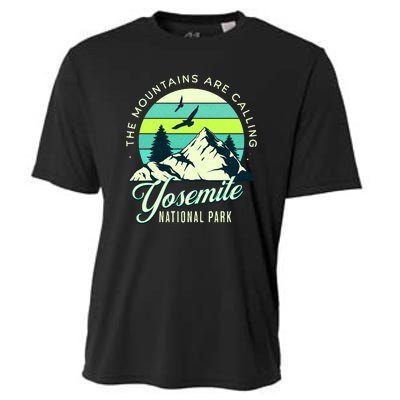 Yosemite National Park Camping Hiking Family Vacation Cooling Performance Crew T-Shirt