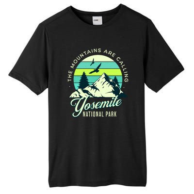 Yosemite National Park Camping Hiking Family Vacation Tall Fusion ChromaSoft Performance T-Shirt