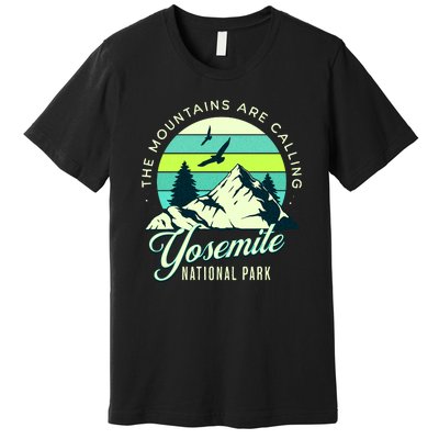 Yosemite National Park Camping Hiking Family Vacation Premium T-Shirt