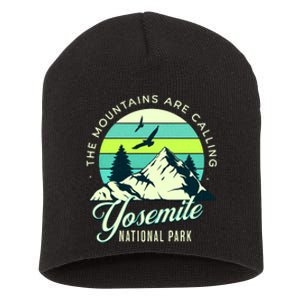 Yosemite National Park Camping Hiking Family Vacation Short Acrylic Beanie