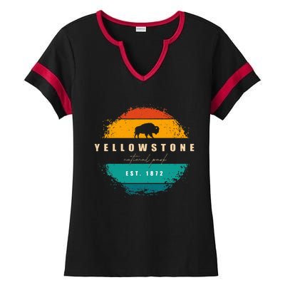 Yellowstone National Park Ladies Halftime Notch Neck Tee