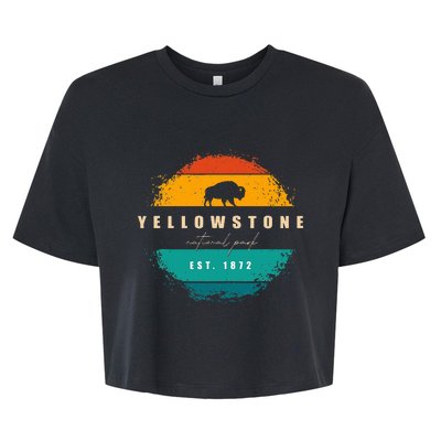 Yellowstone National Park Bella+Canvas Jersey Crop Tee