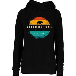 Yellowstone National Park Womens Funnel Neck Pullover Hood