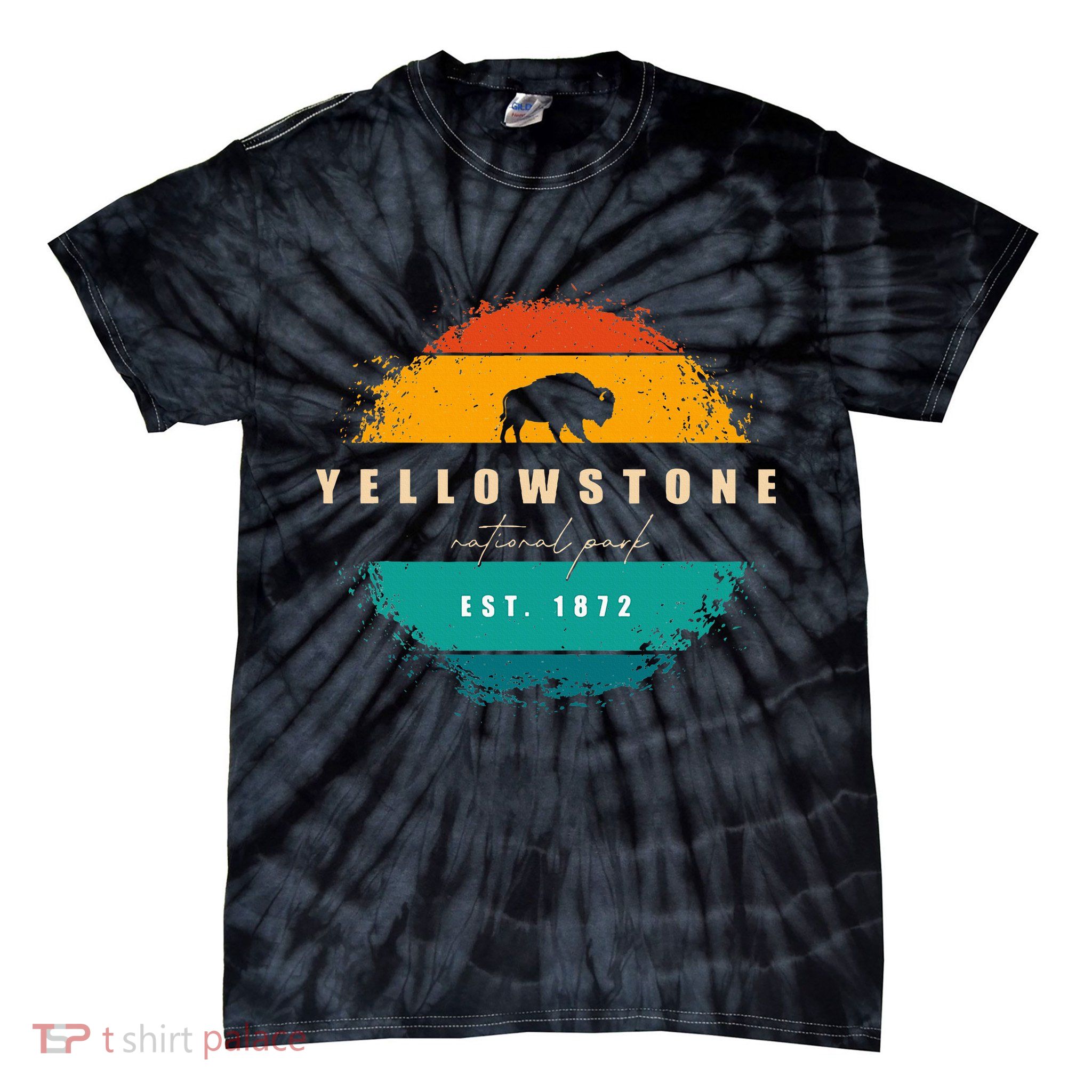 Yellowstone National Park Tie-Dye T-Shirt