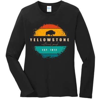 Yellowstone National Park Ladies Long Sleeve Shirt