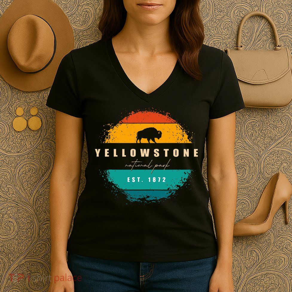 Yellowstone National Park Women's V-Neck T-Shirt
