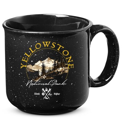 Yellowstone National Park Retro Vintage Apparel Souvenir 15oz Campfire Ceramic Mug