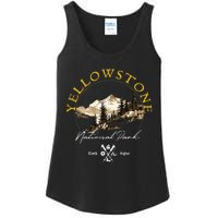 Yellowstone National Park Retro Vintage Apparel Souvenir Ladies Essential Tank