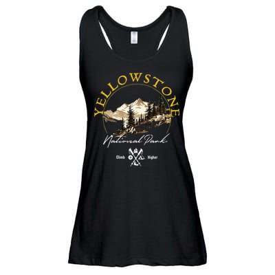 Yellowstone National Park Retro Vintage Apparel Souvenir Ladies Essential Flowy Tank