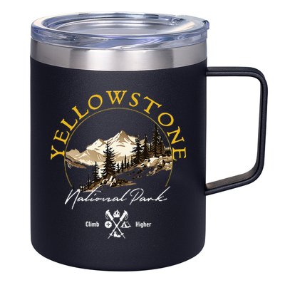 Yellowstone National Park Retro Vintage Apparel Souvenir 12oz Stainless Steel Coffee Mug