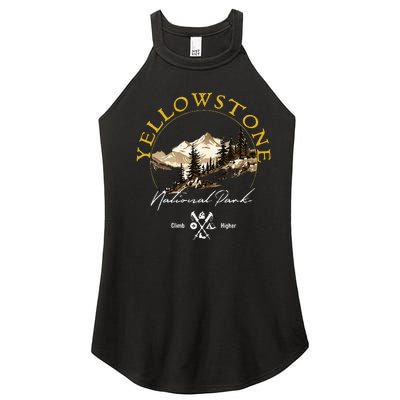 Yellowstone National Park Retro Vintage Apparel Souvenir Women's Perfect Tri Rocker Tank