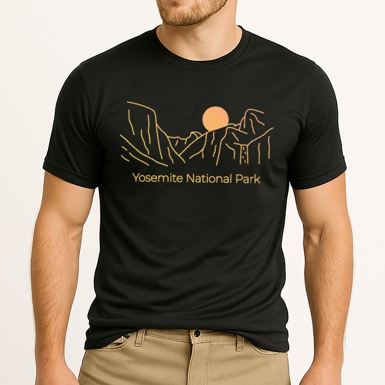 Yosemite National Park Skyline Cooling Performance Crew T-Shirt