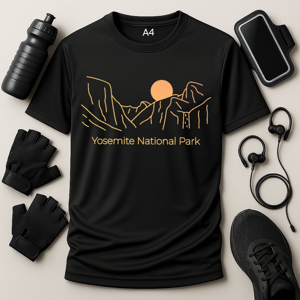 Yosemite National Park Skyline Cooling Performance Crew T-Shirt