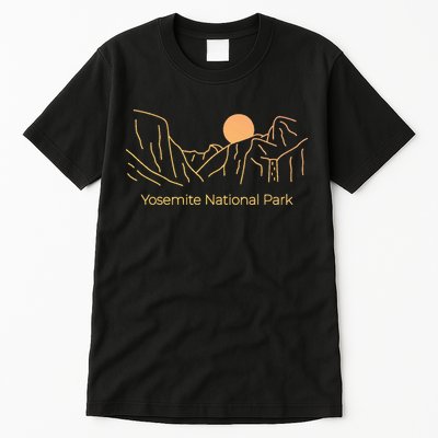 Yosemite National Park Skyline Tall T-Shirt