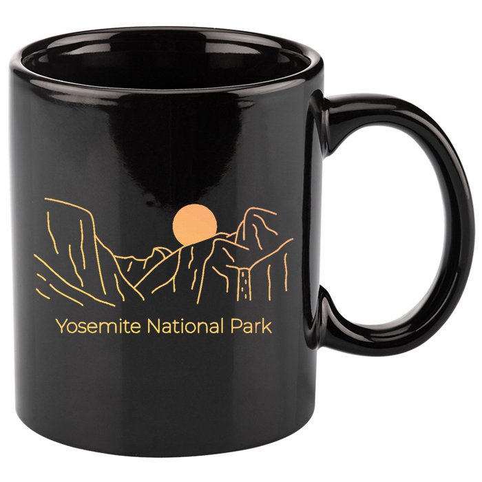 Yosemite National Park Skyline 11oz C Handle Ceramic Mug