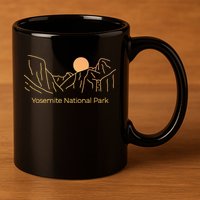 Yosemite National Park Skyline 11oz C Handle Ceramic Mug