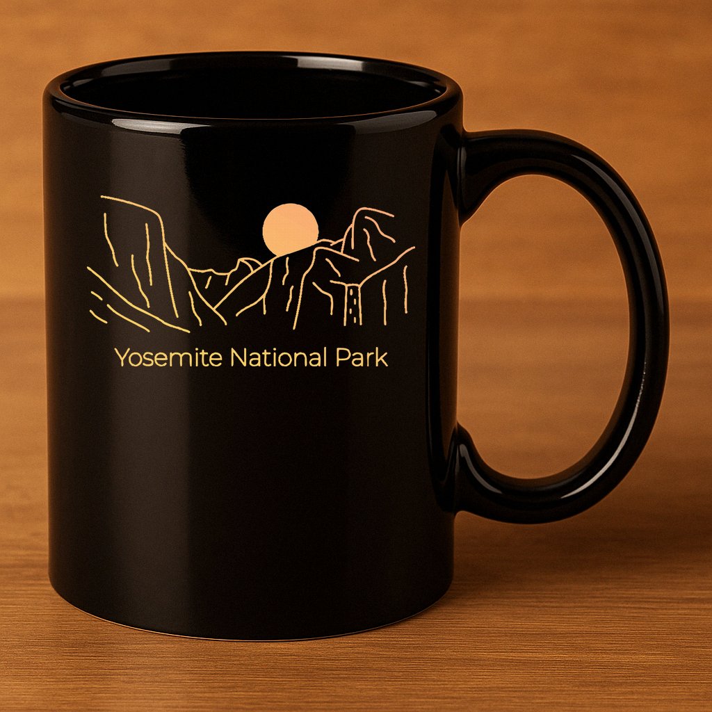 Yosemite National Park Skyline 11oz C Handle Ceramic Mug