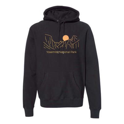 Yosemite National Park Skyline Premium Hoodie