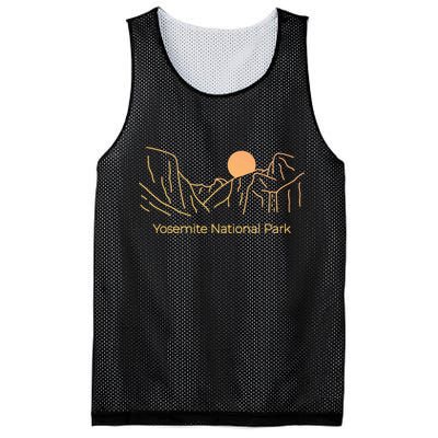 Yosemite National Park Skyline Mesh Reversible Basketball Jersey Tank