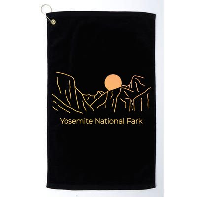 Yosemite National Park Skyline Golf Towel