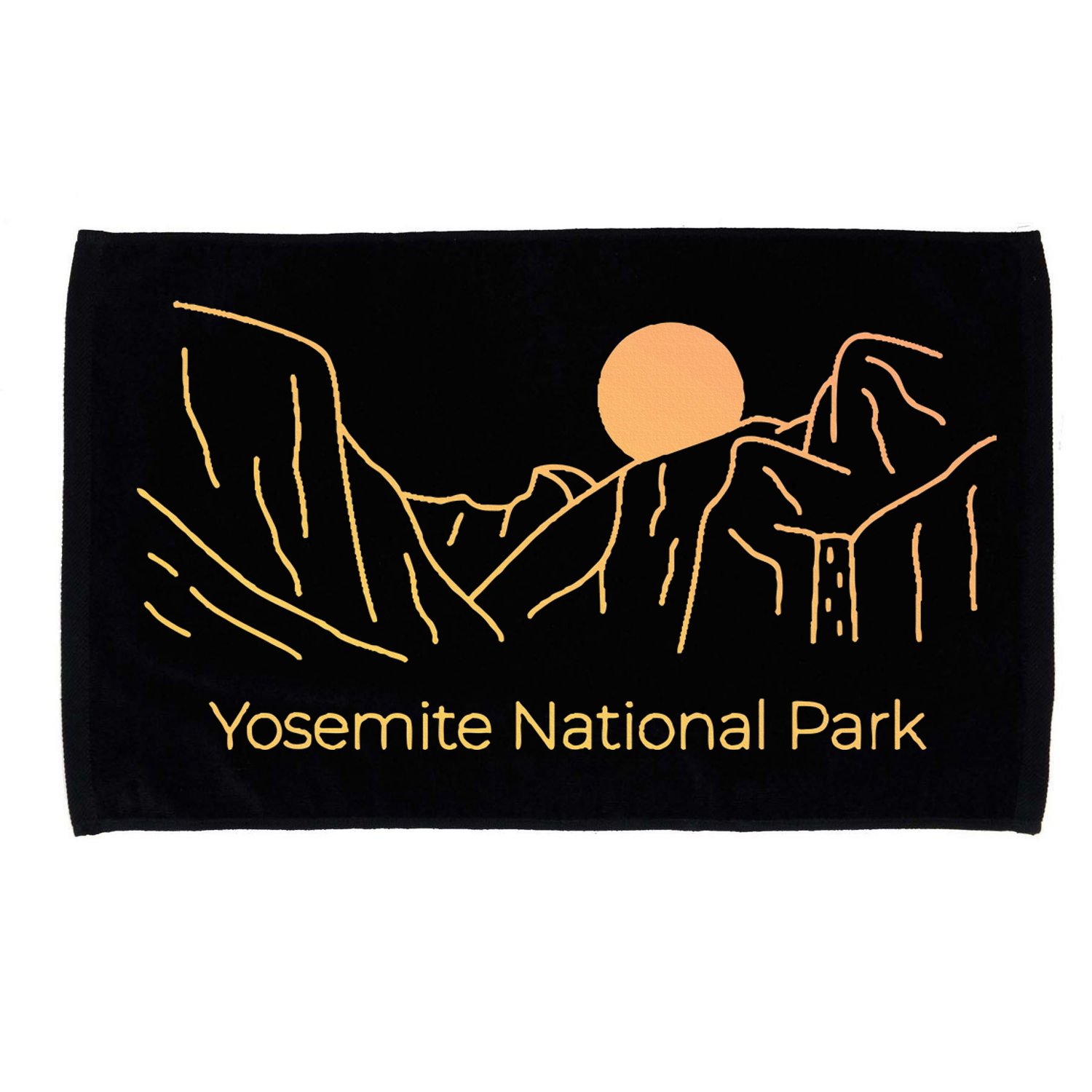 Yosemite National Park Skyline Microfiber Hand Towel