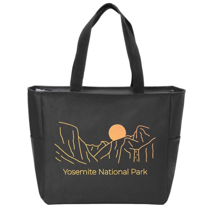 Yosemite National Park Skyline Zip Tote Bag