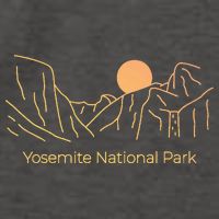 Yosemite National Park Skyline Vector Backpack