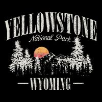 Yellowstone National Park Vintage Cooling Performance Crew T-Shirt