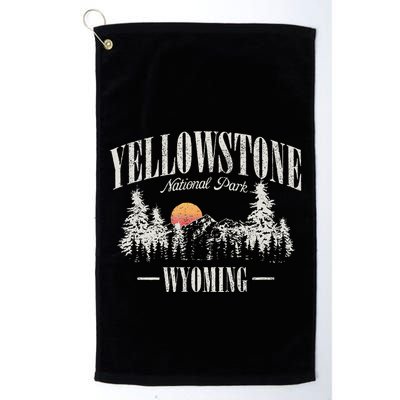 Yellowstone National Park Vintage Golf Towel