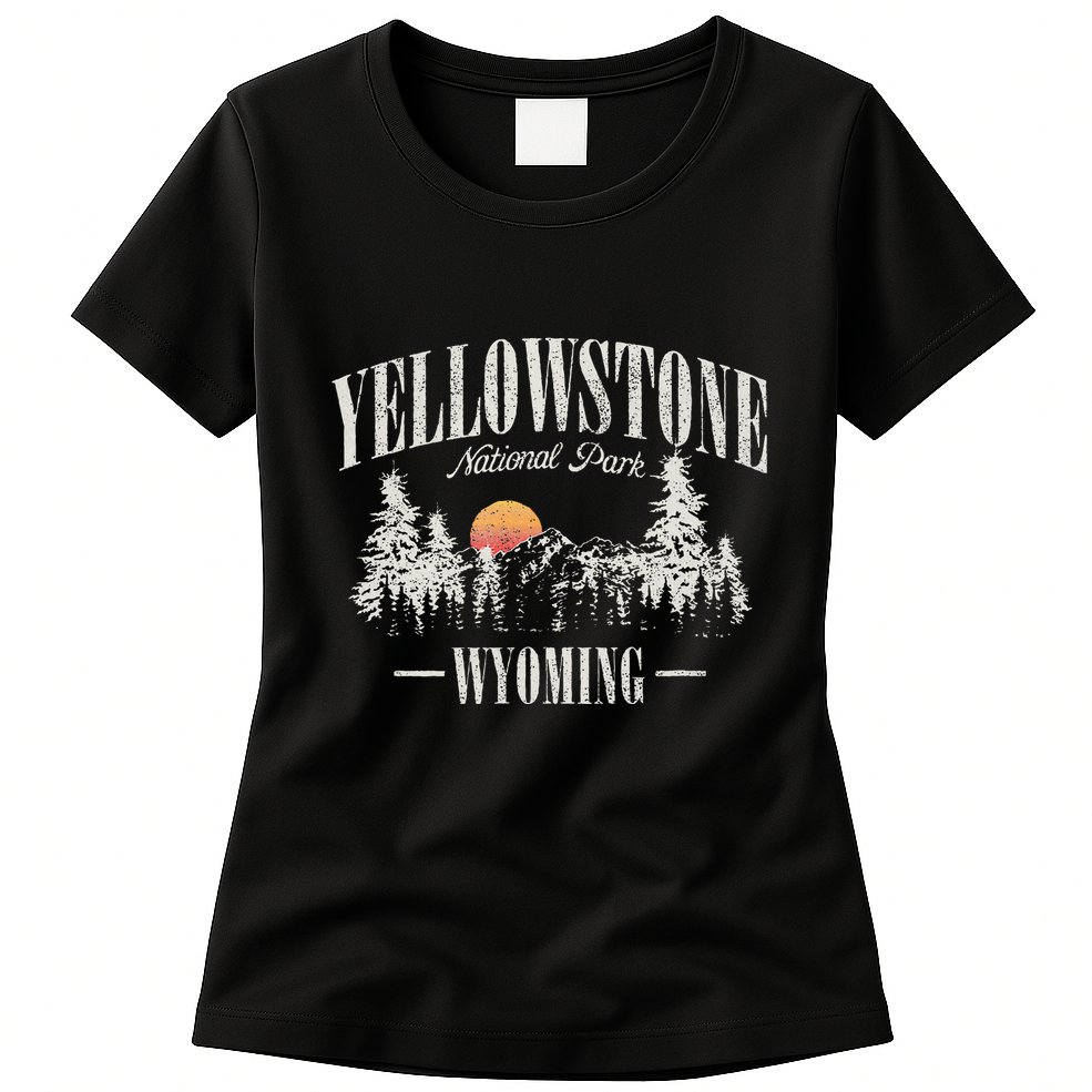 Yellowstone National Park Vintage Womens T-Shirt