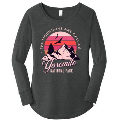 Yosemite National Park Camping Hiking Family Vacation Women's Perfect Tri Tunic Long Sleeve Shirt