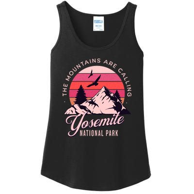 Yosemite National Park Camping Hiking Family Vacation Ladies Essential Tank