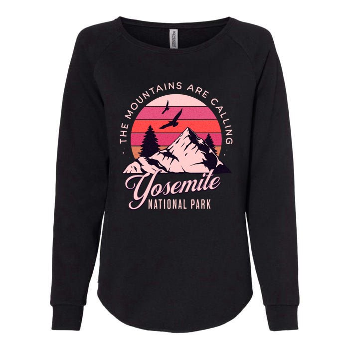 Yosemite National Park Camping Hiking Family Vacation Womens California Wash Sweatshirt