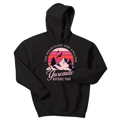 Yosemite National Park Camping Hiking Family Vacation Kids Hoodie