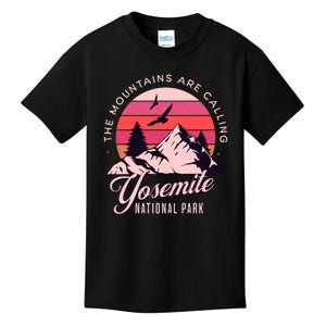 Yosemite National Park Camping Hiking Family Vacation Kids T-Shirt