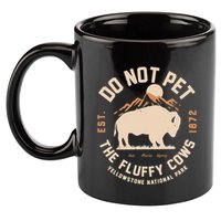 Yellowstone National Park Do Not Pet The Fluffy Cows 11oz C Handle Ceramic Mug
