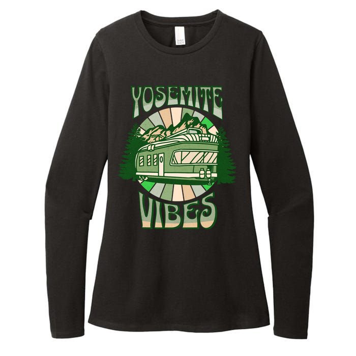 Yosemite National Park Camping Hiking Family Vacation Womens CVC Long Sleeve Shirt