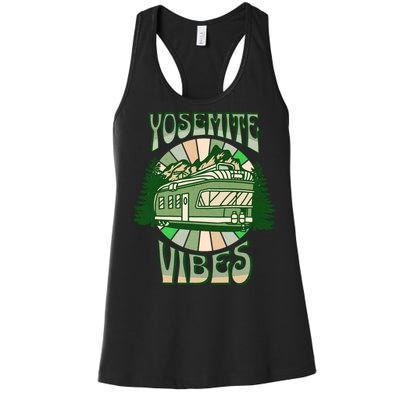 Yosemite National Park Camping Hiking Family Vacation Women's Racerback Tank