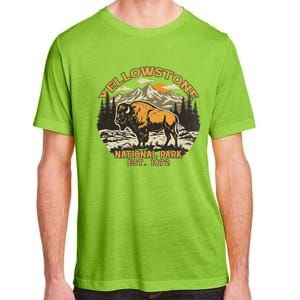 Yellowstone National Park Bison Buffalo Fluffy Cow Adult ChromaSoft Performance T-Shirt