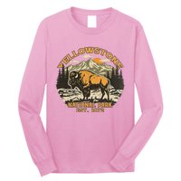 Yellowstone National Park Bison Buffalo Fluffy Cow Long Sleeve Shirt