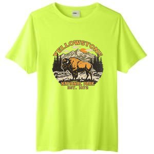 Yellowstone National Park Bison Buffalo Fluffy Cow Tall Fusion ChromaSoft Performance T-Shirt