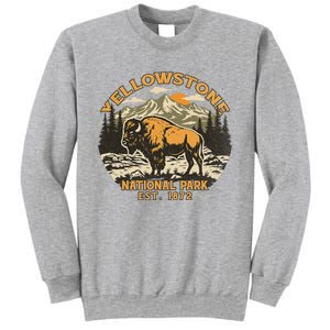 Yellowstone National Park Bison Buffalo Fluffy Cow Sweatshirt