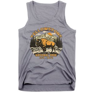 Yellowstone National Park Bison Buffalo Fluffy Cow Tank Top