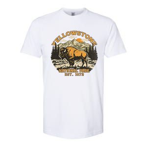 Yellowstone National Park Bison Buffalo Fluffy Cow Softstyle CVC T-Shirt