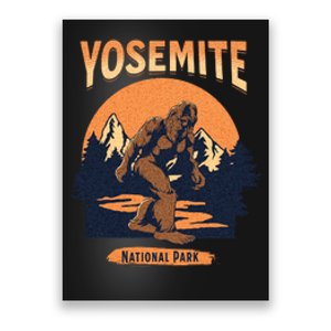 Yosemite National Park Bigfoot Camping Hiking Family Vacation Poster